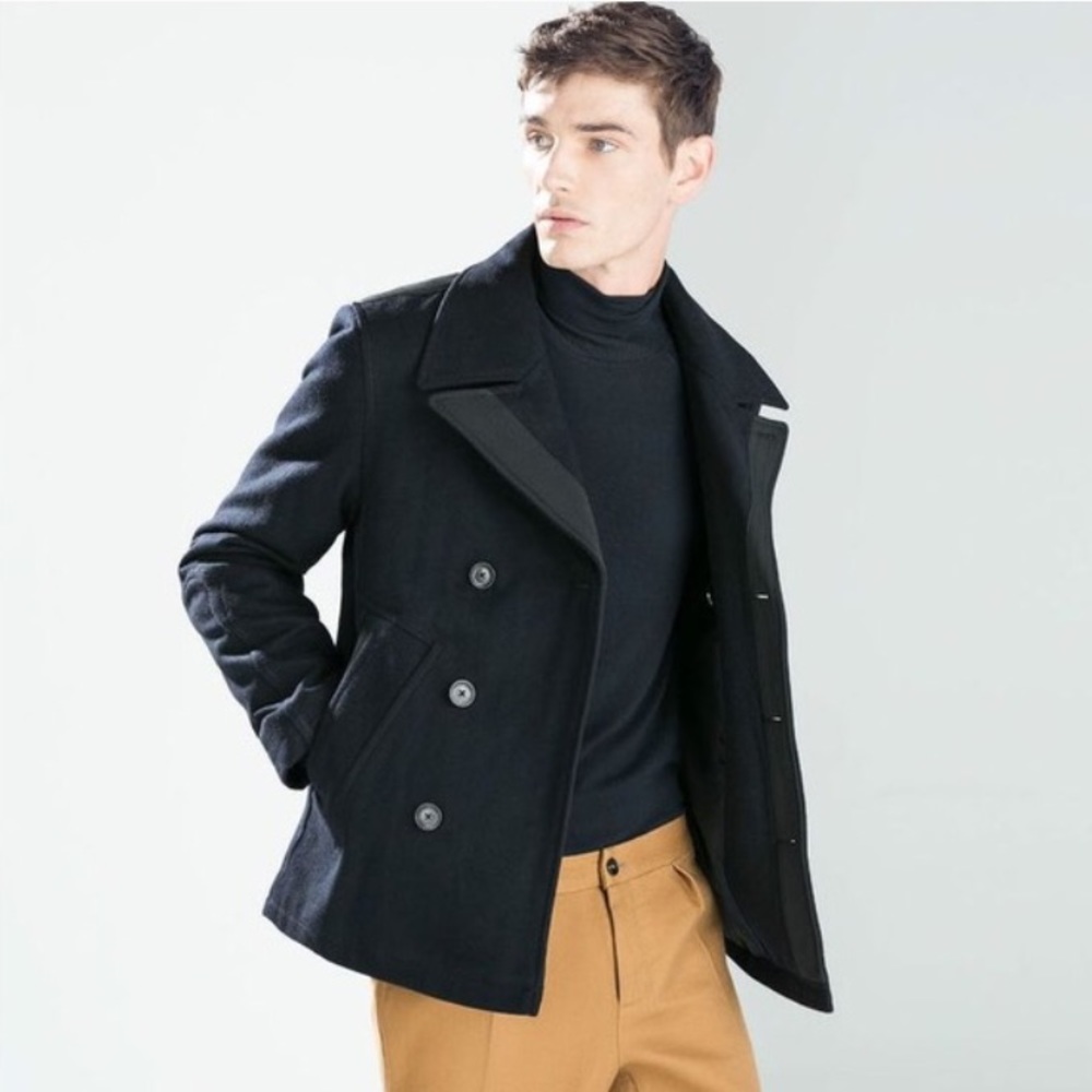Zara Man double-breasted coat